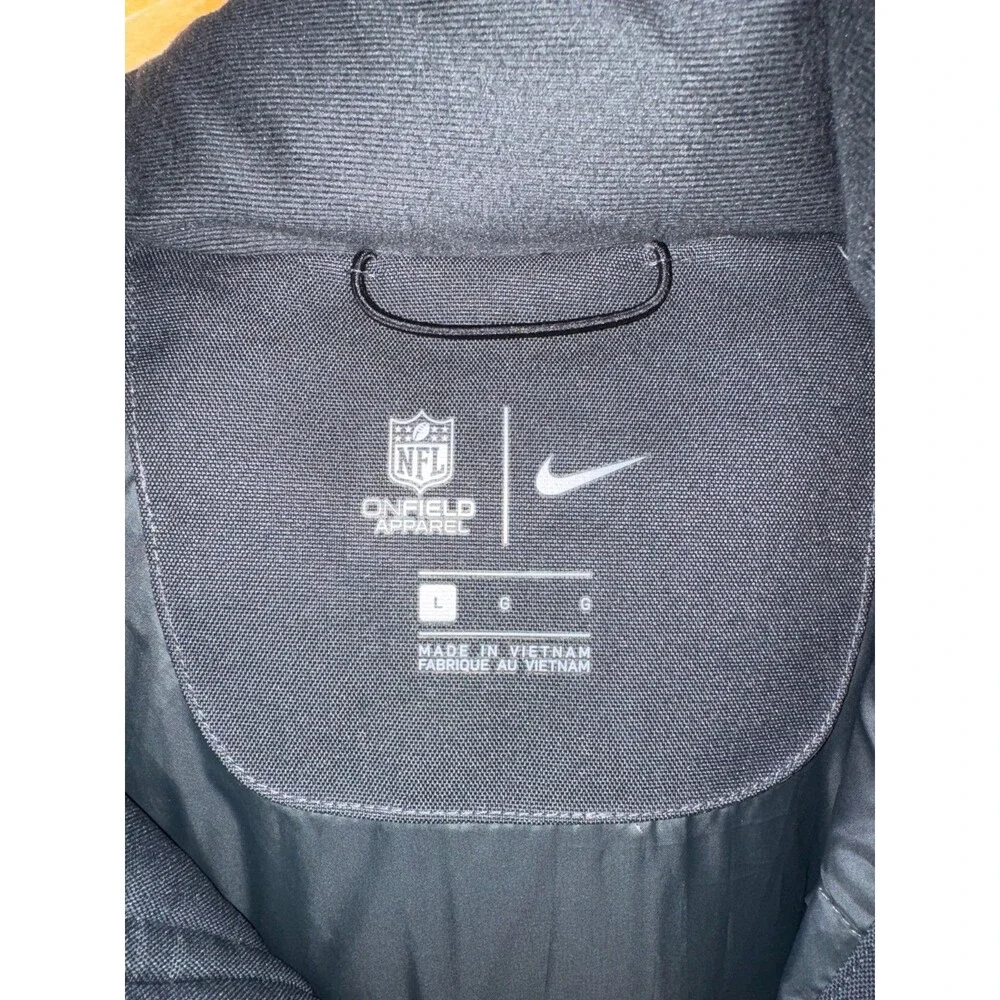 Men's L Nike NFL Miami Dolphins Team Issued PE On-Field Down 550 Puffer Jacket